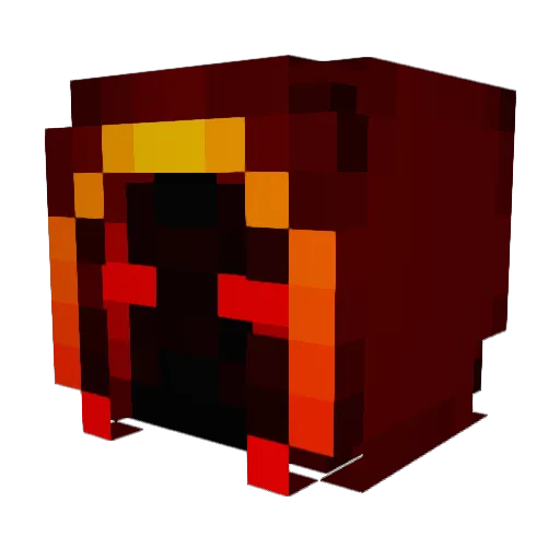 B1lbo09 Minecraft avatar head, 3D render