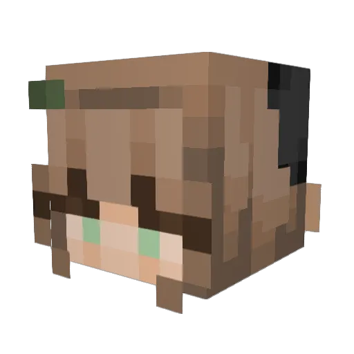 B1lly3r5up Minecraft avatar head, 3D render