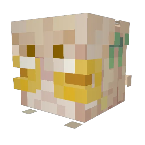 B1mb0Babe Minecraft avatar head, 3D render