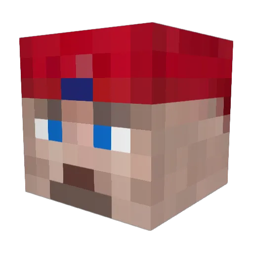 B1mf Minecraft avatar head, 3D render