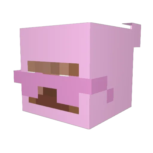 B1ngZII Minecraft avatar head, 3D render