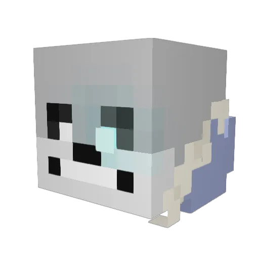 B1ondiTTV Minecraft avatar head, 3D render