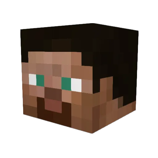 B1oon Minecraft avatar head, 3D render