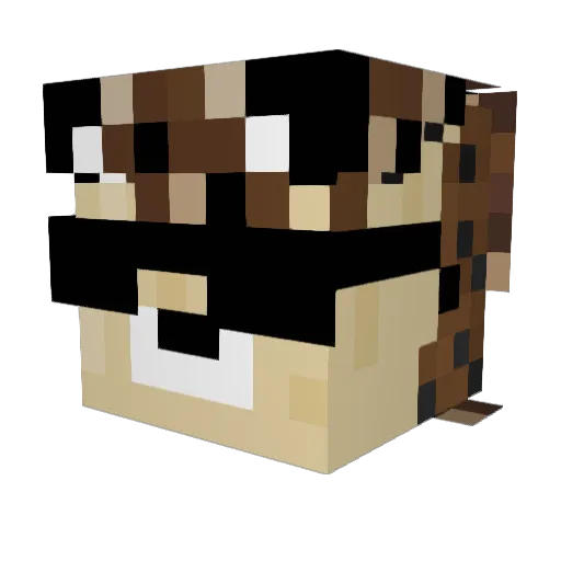 B1tzer Minecraft avatar head, 3D render