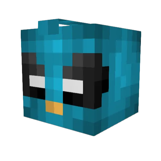 B1ue_Falc0n12 Minecraft avatar head, 3D render