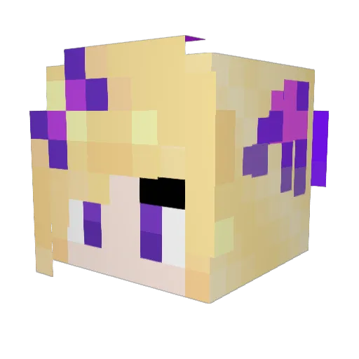 B25J Minecraft avatar head, 3D render