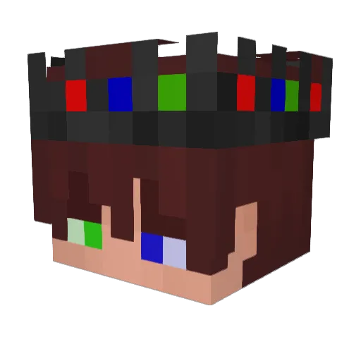 B2bito Minecraft avatar head, 3D render