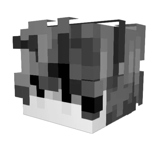 B2dedo Minecraft avatar head, 3D render