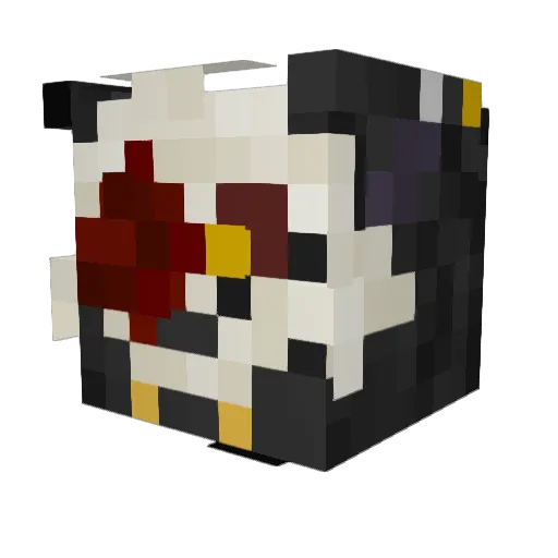 B33_Bea Minecraft avatar head, 3D render