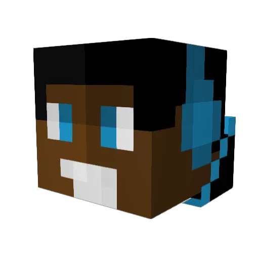 B33chy33 Minecraft avatar head, 3D render