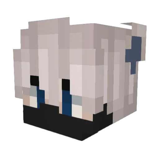 B33zl3_ Minecraft avatar head, 3D render