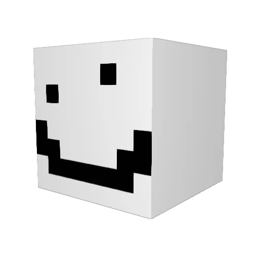 B34TU5 Minecraft avatar head, 3D render