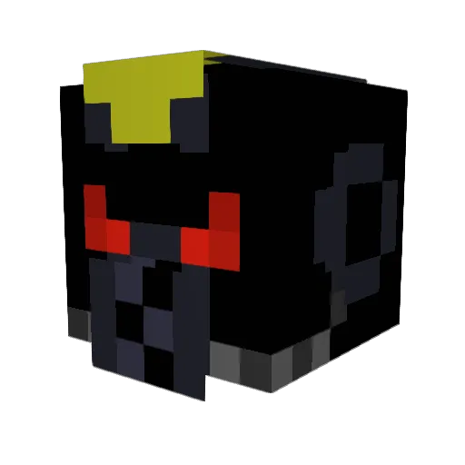 B34rR4t Minecraft avatar head, 3D render