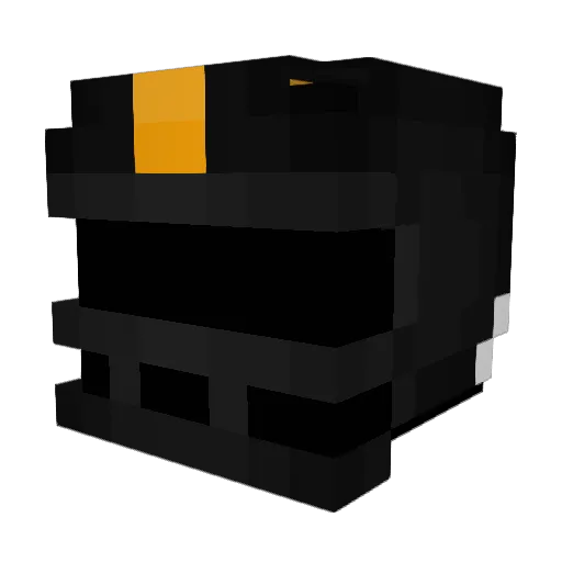 B3AC8 Minecraft avatar head, 3D render
