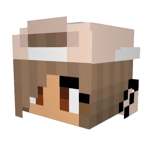 B3ATR1Z Minecraft avatar head, 3D render