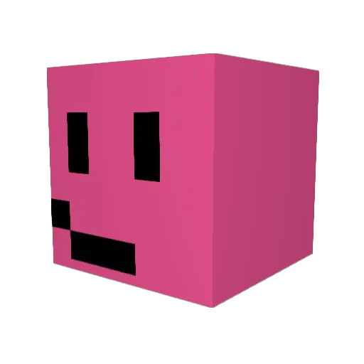 B3L11A Minecraft avatar head, 3D render
