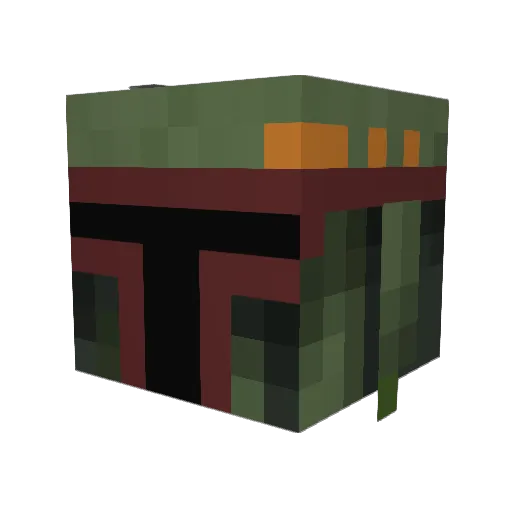 B3N1T0 Minecraft avatar head, 3D render