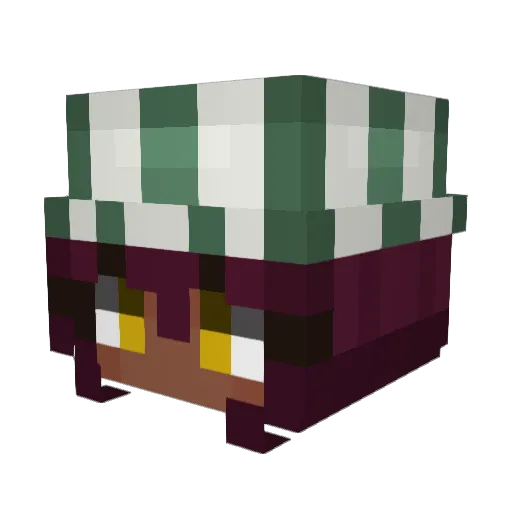 B3NOO Minecraft avatar head, 3D render
