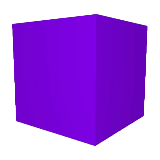 B3PurplGlass Minecraft avatar head, 3D render