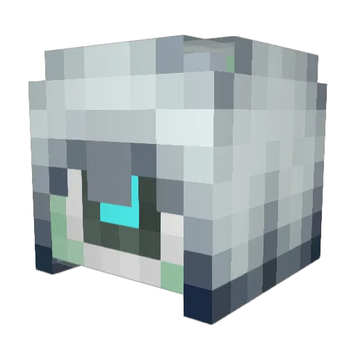 B3RG4UK Minecraft avatar head, 3D render