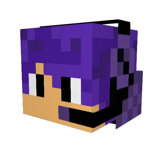 B3RGHAUS Minecraft avatar head, 3D render