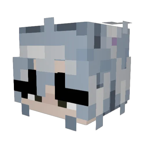 B3TMO Minecraft avatar head, 3D render