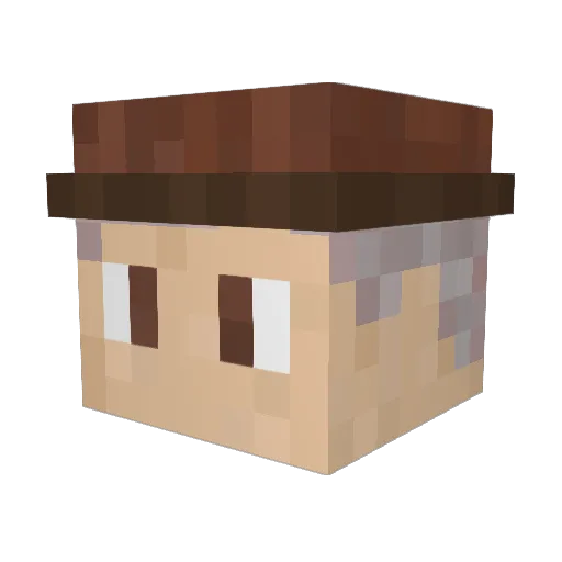 B3a7t Minecraft avatar head, 3D render