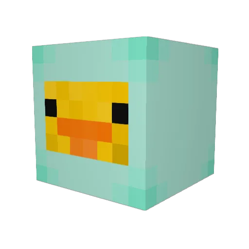 B3anos Minecraft avatar head, 3D render