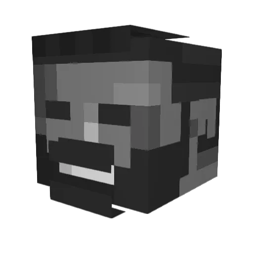 B3dies Minecraft avatar head, 3D render