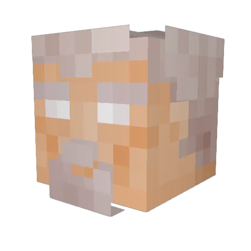 B3l14r Minecraft avatar head, 3D render