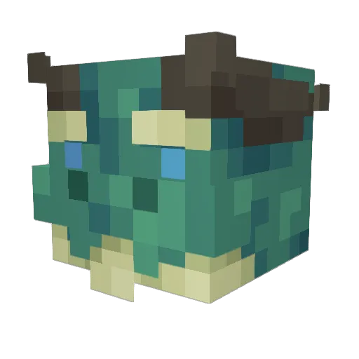 B3l3nos Minecraft avatar head, 3D render