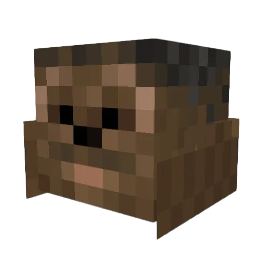 B3lsib Minecraft avatar head, 3D render