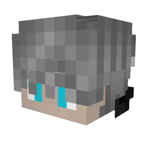B3n2012 Minecraft avatar head, 3D render