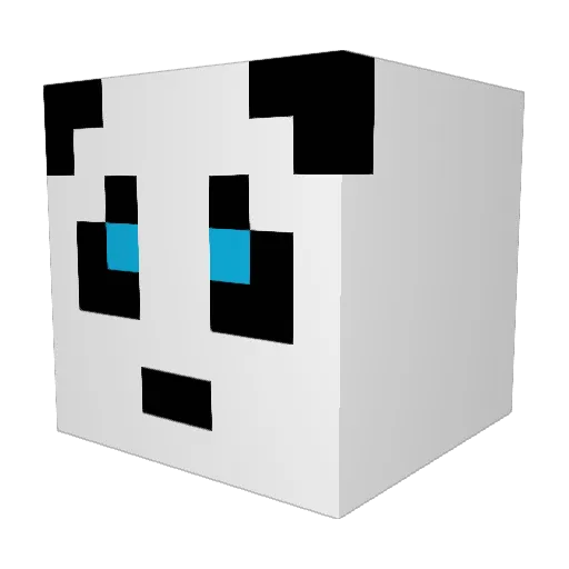 B3nXx05 Minecraft avatar head, 3D render