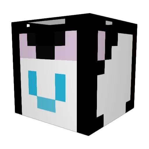 B3n_KA Minecraft avatar head, 3D render