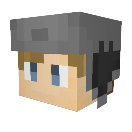 B3njoe90 Minecraft avatar head, 3D render