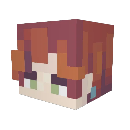 B3ppi Minecraft avatar head, 3D render