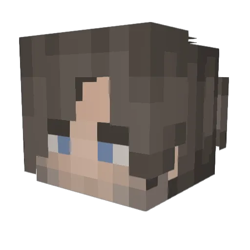 B3rndie Minecraft avatar head, 3D render