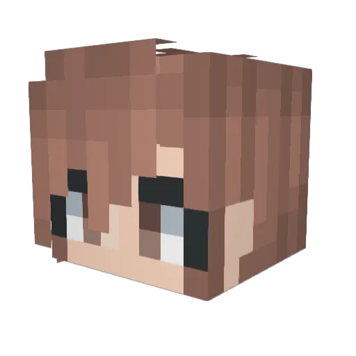 B3rnkaste1 Minecraft avatar head, 3D render