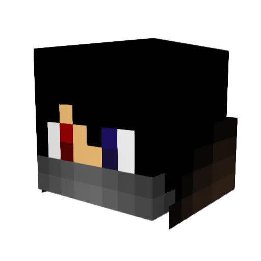 B3tm3n Minecraft avatar head, 3D render