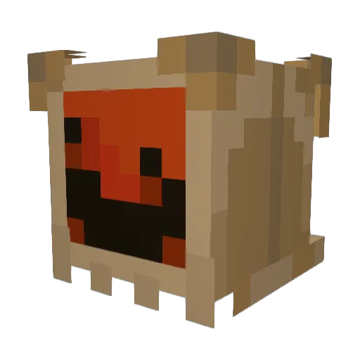 B404RK Minecraft avatar head, 3D render