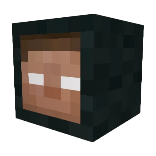 B41T Minecraft avatar head, 3D render
