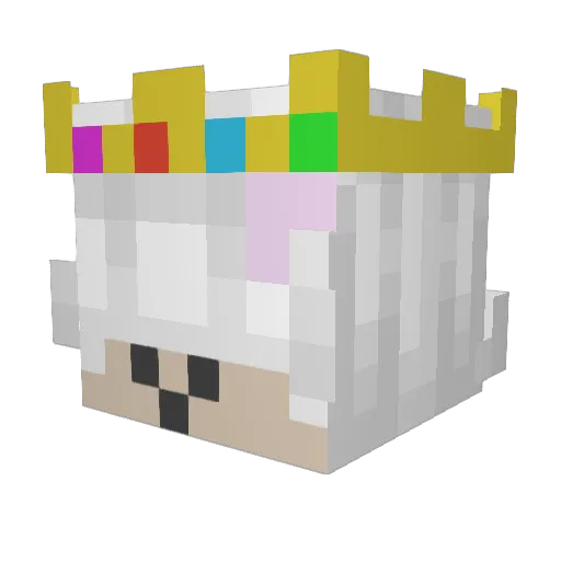 B44QL Minecraft avatar head, 3D render