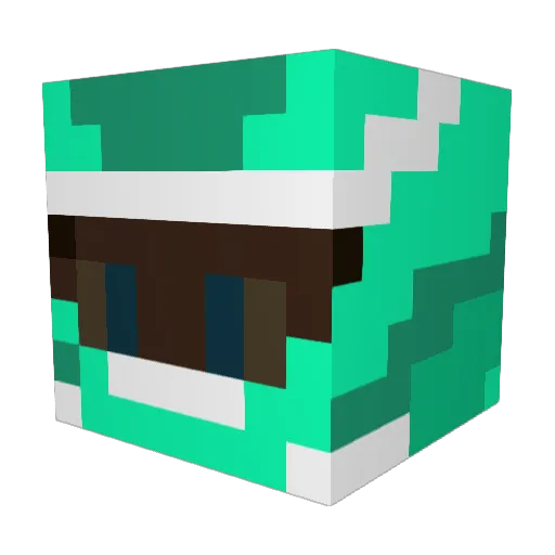 B4IL5Y Minecraft avatar head, 3D render