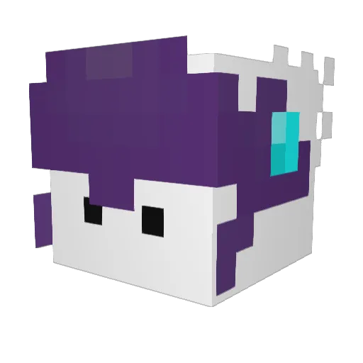 B4LBI Minecraft avatar head, 3D render