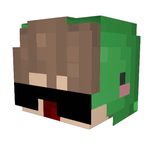 B4Nick Minecraft avatar head, 3D render