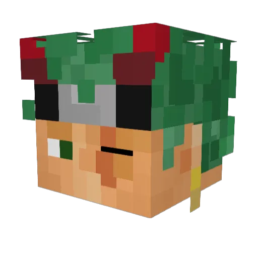 B4PT1ST4 Minecraft avatar head, 3D render