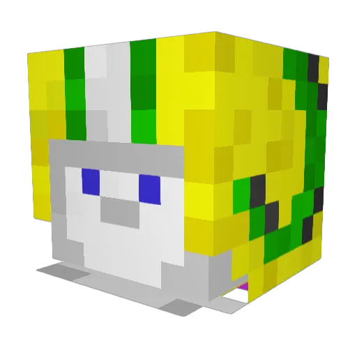 B4RTL3TT Minecraft avatar head, 3D render