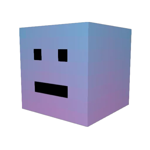 B4Rich Minecraft avatar head, 3D render