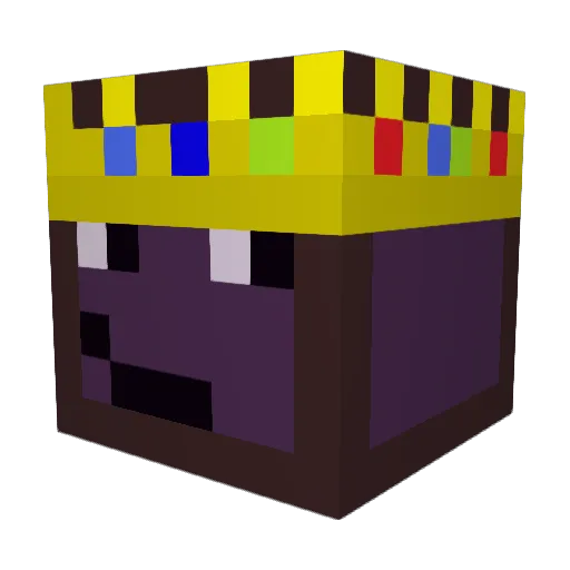 B4S4lT Minecraft avatar head, 3D render